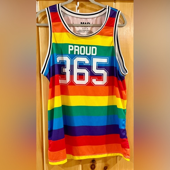 MAD Engine Men’s XL Rainbow Tank Jersey - Picture 1 of 5
